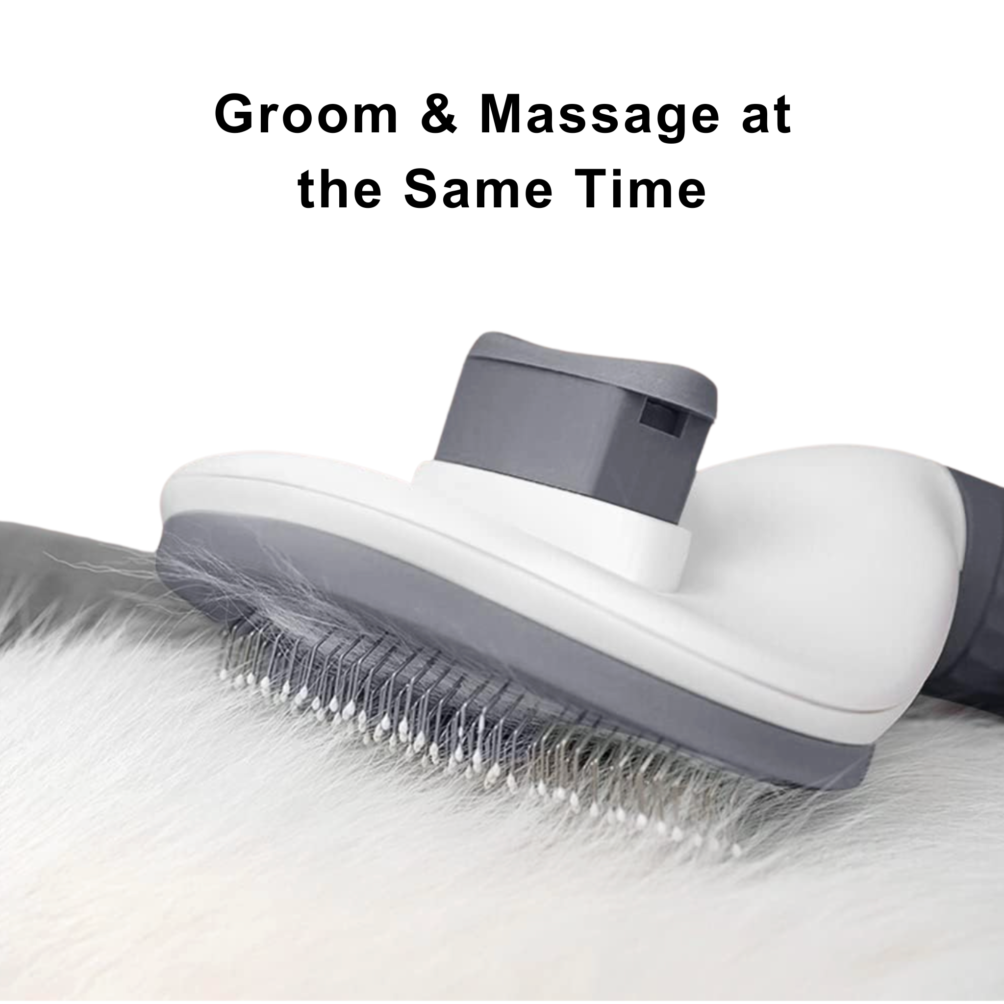 Self-Cleaning Cat Brush | Soft Silicone Slicker for Shedding & Grooming