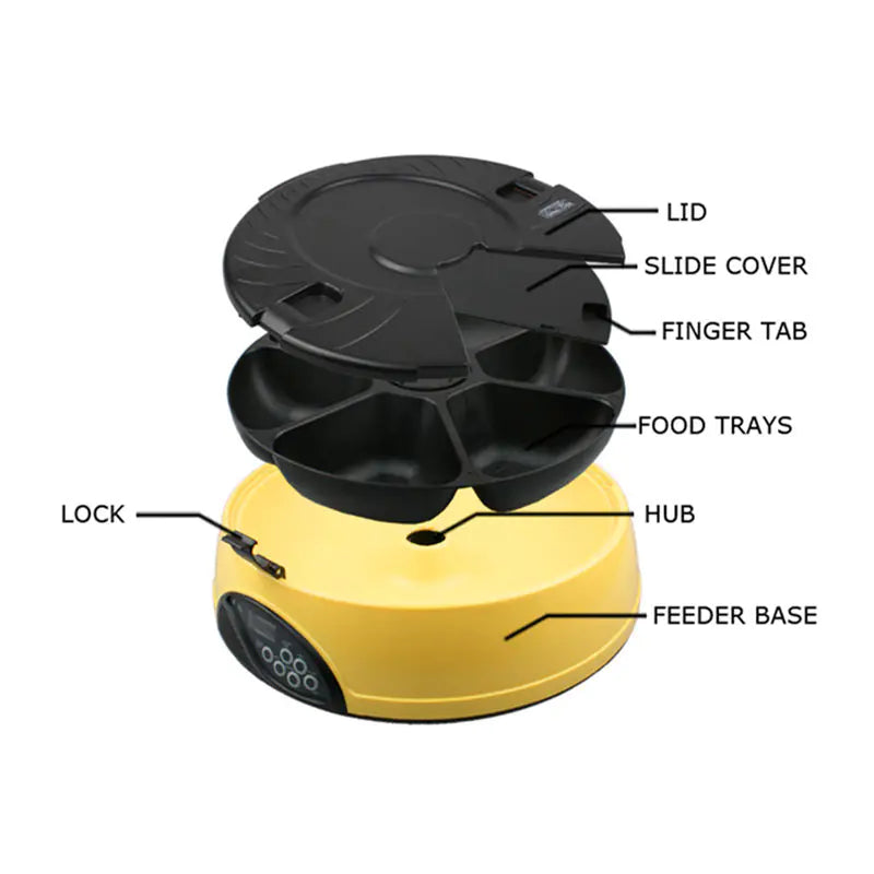 Automatic Pet Feeder with Pet Bowls