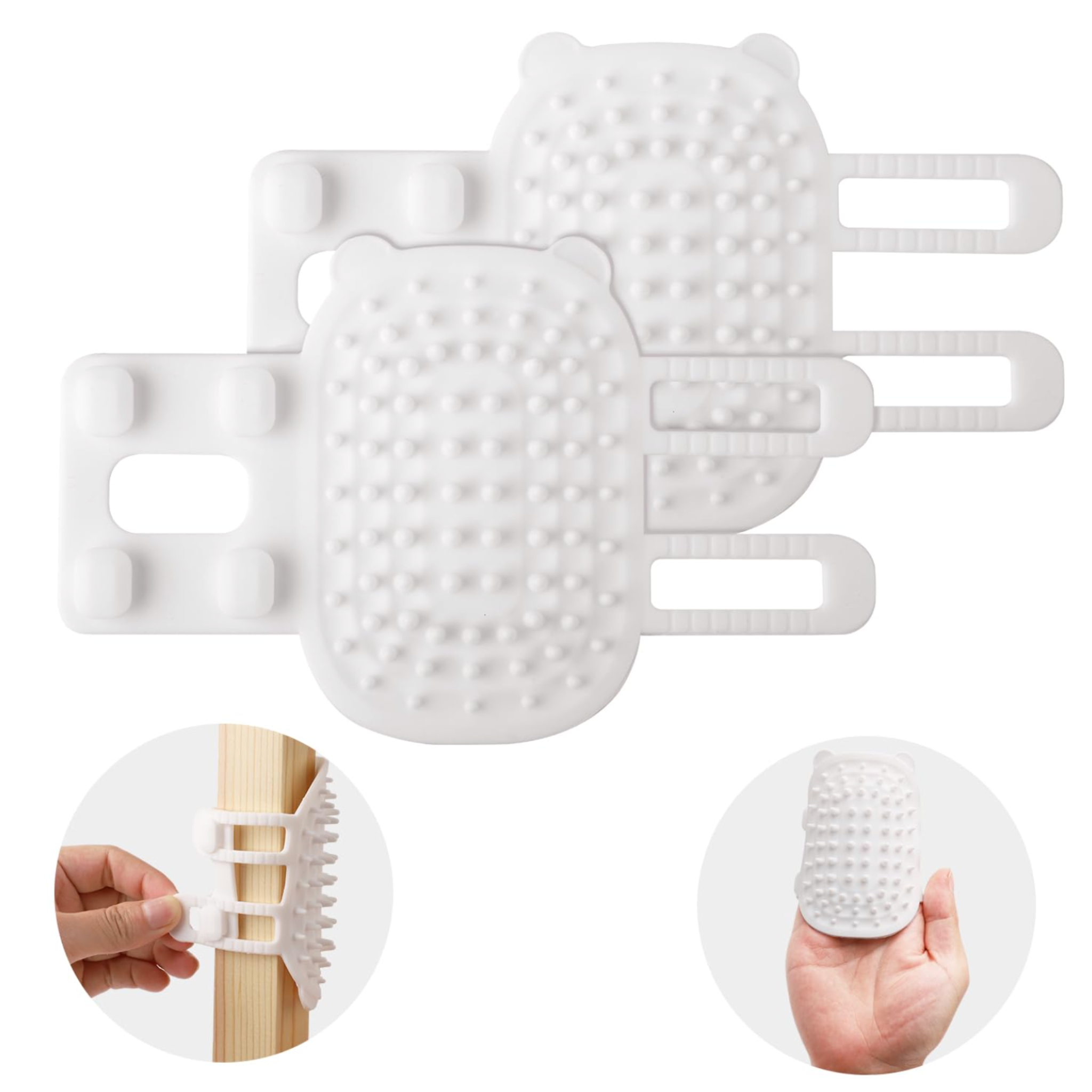 2Pcs Pet Self-Grooming Brush | Silicone Pet Tickling & Massage Tool for Cats & Dogs