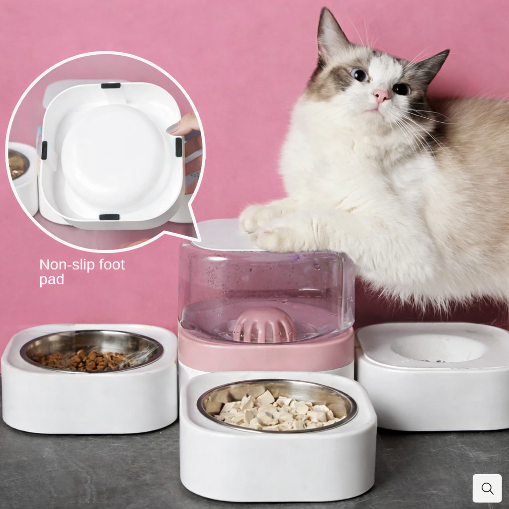 Premium Gravity Water Dispenser for Pets – Stainless Steel Bowl