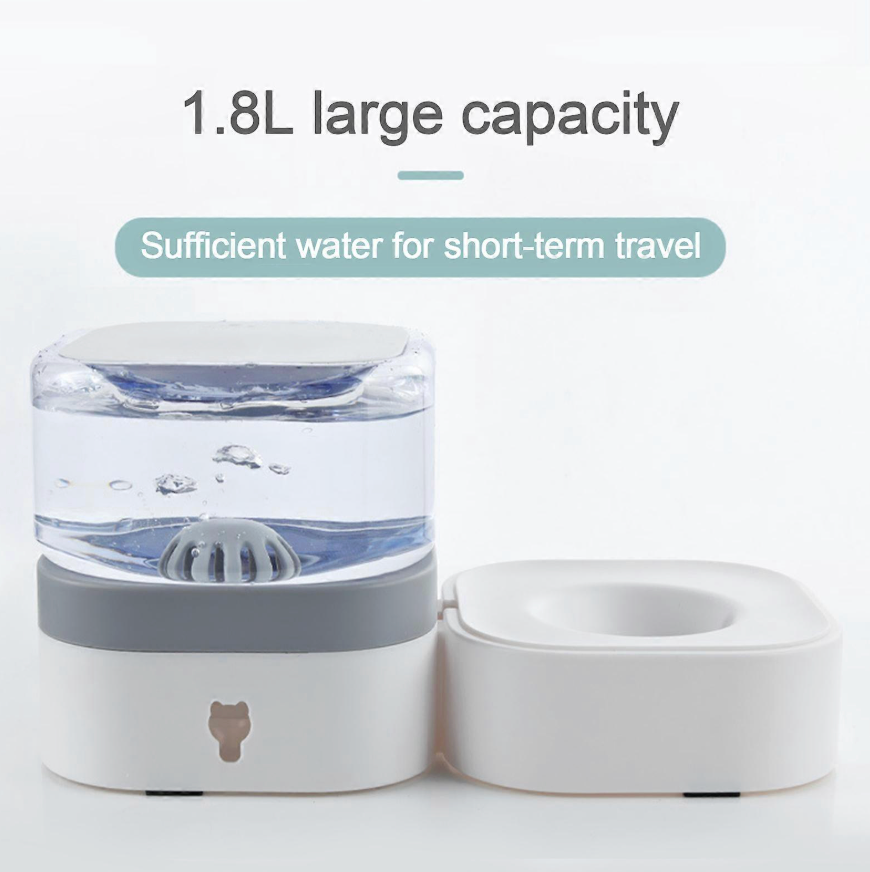 Premium Gravity Water Dispenser for Pets – Stainless Steel Bowl