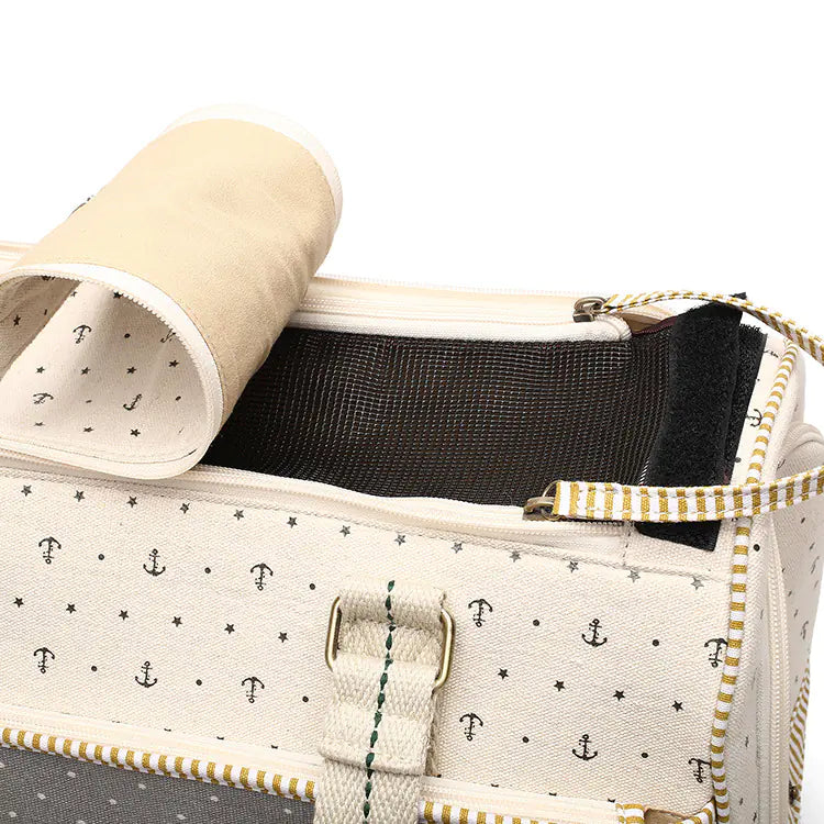 Canvas Pet Carrier for Small Pets – Durable Travel Space Bag (1–6 kg Capacity)
